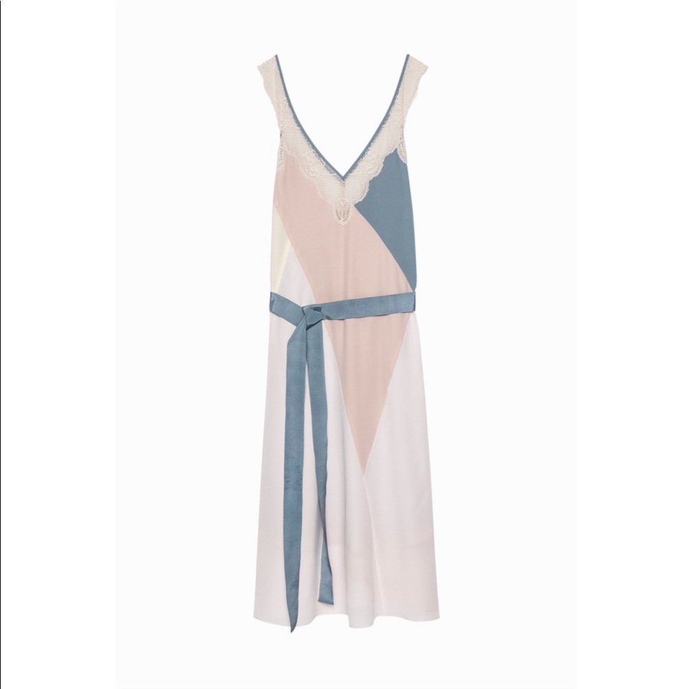 Zadig &Voltaire Silk Lace Trim Dress